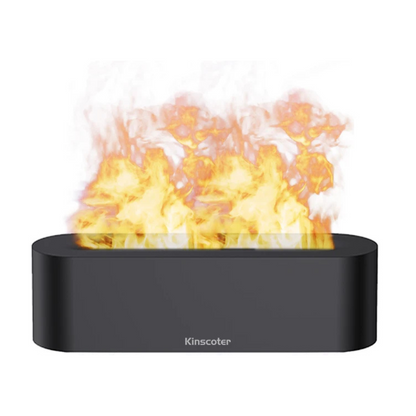Ultrasonic Humidifier with RGB Firelight & Essential Oil Mist