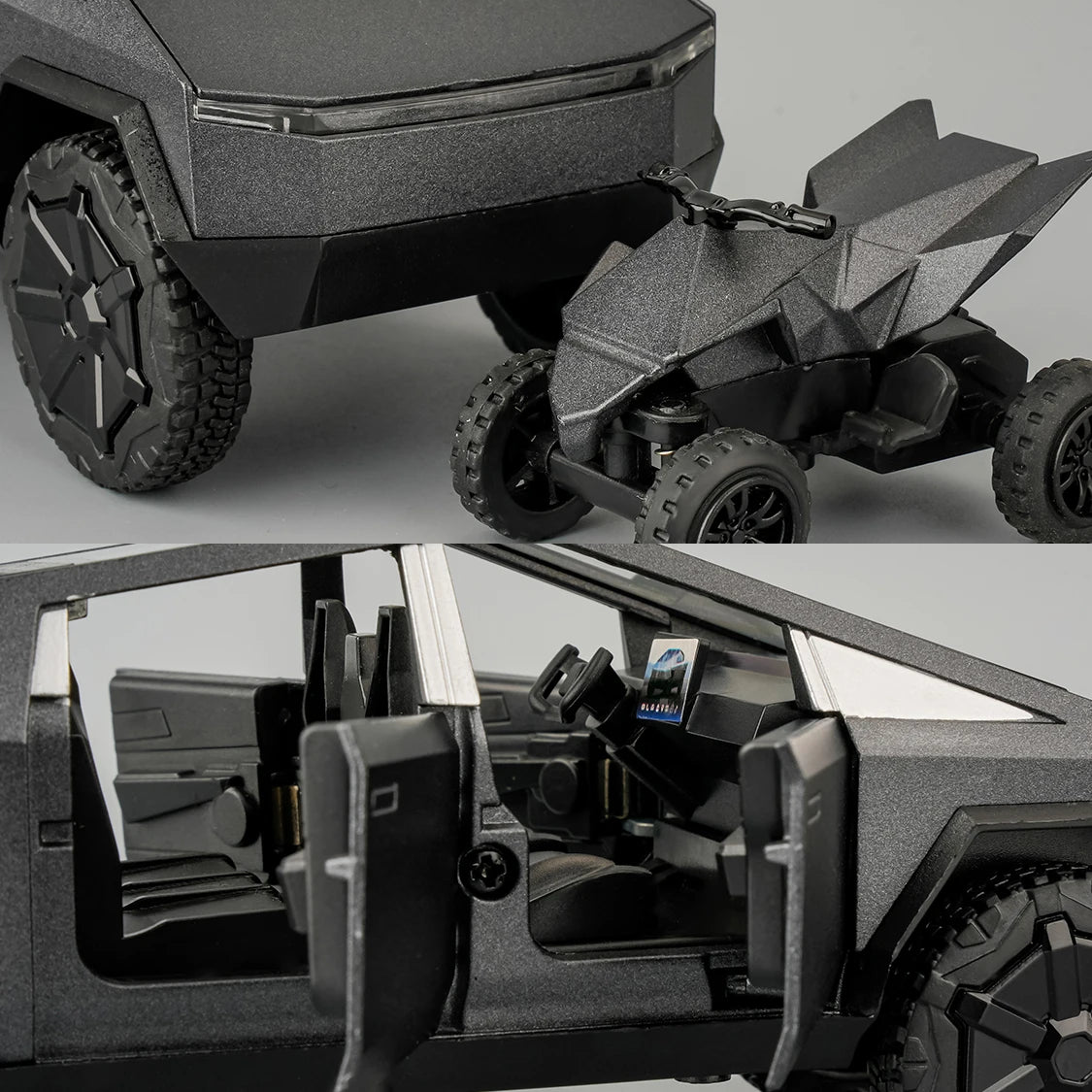 Cybertruck Diecast Toy Car 1:32 | Alloy Model with Lights, Sound & Pull-Back Action for Kids & Collectors.