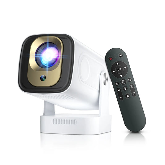 Proyector Salange HY260 PRO | Resolución 1080P, 4K, 330 ANSI, Android 11, WiFi6, BT5.4 y control remoto por voz. 