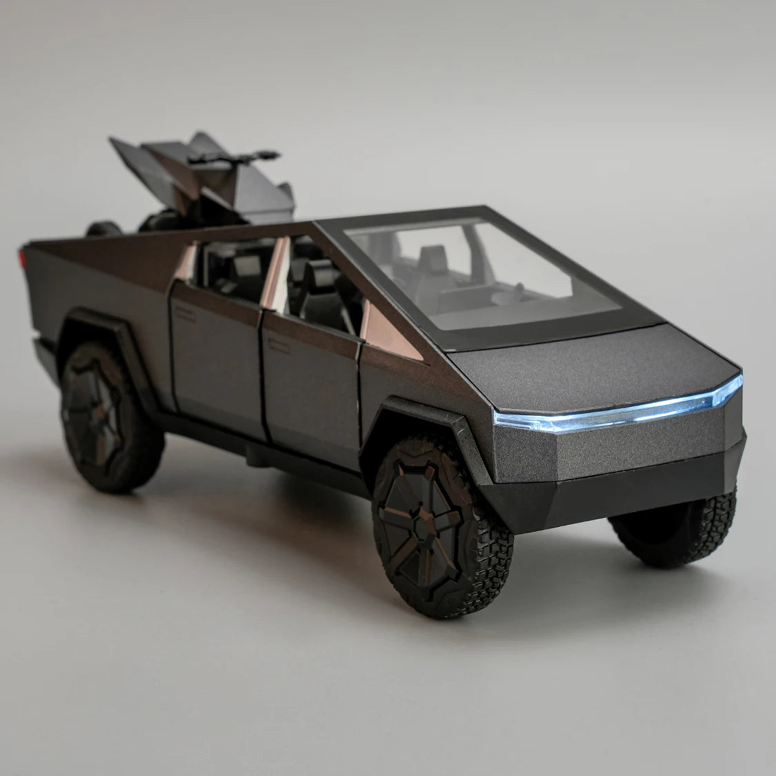 Cybertruck Diecast Toy Car 1:32 | Alloy Model with Lights, Sound & Pull-Back Action for Kids & Collectors.