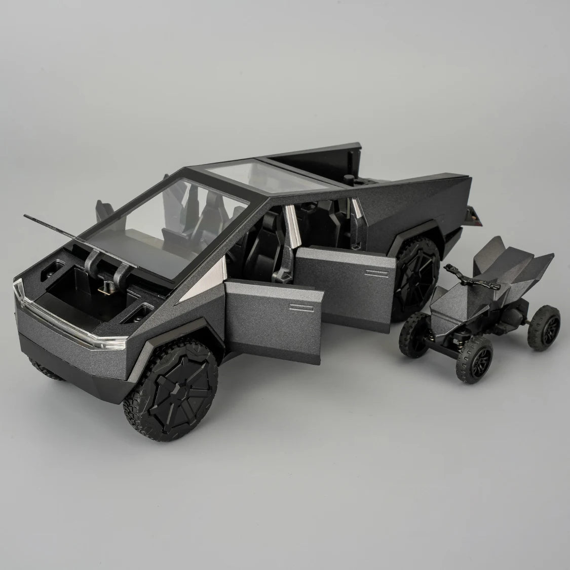 Cybertruck Diecast Toy Car 1:32 | Alloy Model with Lights, Sound & Pull-Back Action for Kids & Collectors.